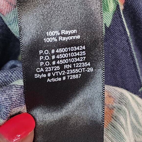 Aritzia Sunday Best Aitken Kimono S/M Floral Open Front Longline Boho Flowy - Picture 9 of 10